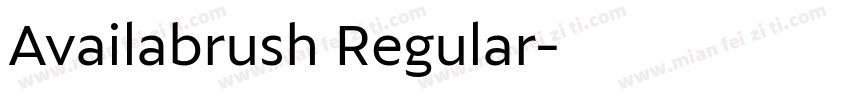 Availabrush Regular字体转换